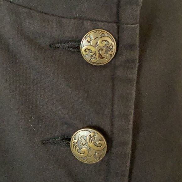 Cabi | Cabi Black Military Jacket Grab & Go Steampunk #695 Button Front | S - Picture 3 of 8